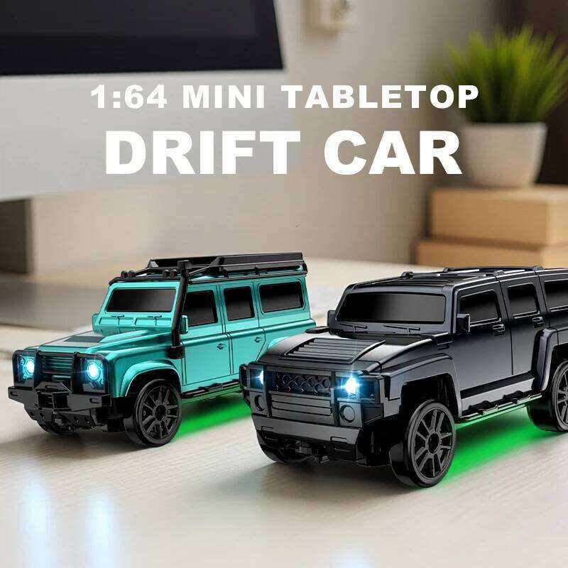 2.4G 4WD 1:64 RC High speed Tabletop Remote Control Off-Road Climbing Mini GTR Racing Desktop Car Children Gift Y260131