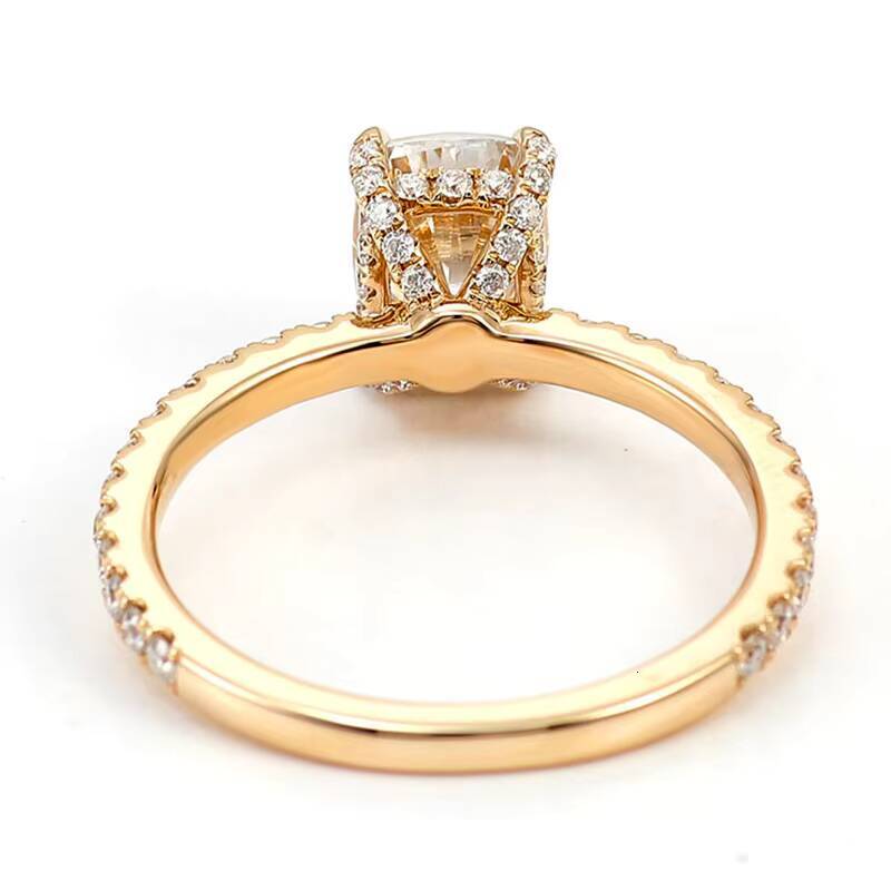 18k Solid Gold Moissanite Diamond Jewelry Rings Fine Jewelry Popular Design for Women Wedding Bridal Jewelry Set for Wedding