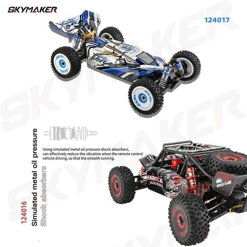WLtoys 124016 124017 1:12 2.4G V8 Remote Control Brushless 75Km/H High Speed 4WD Off-Road Drift Racing RC Toy Car for Boy Y260131
