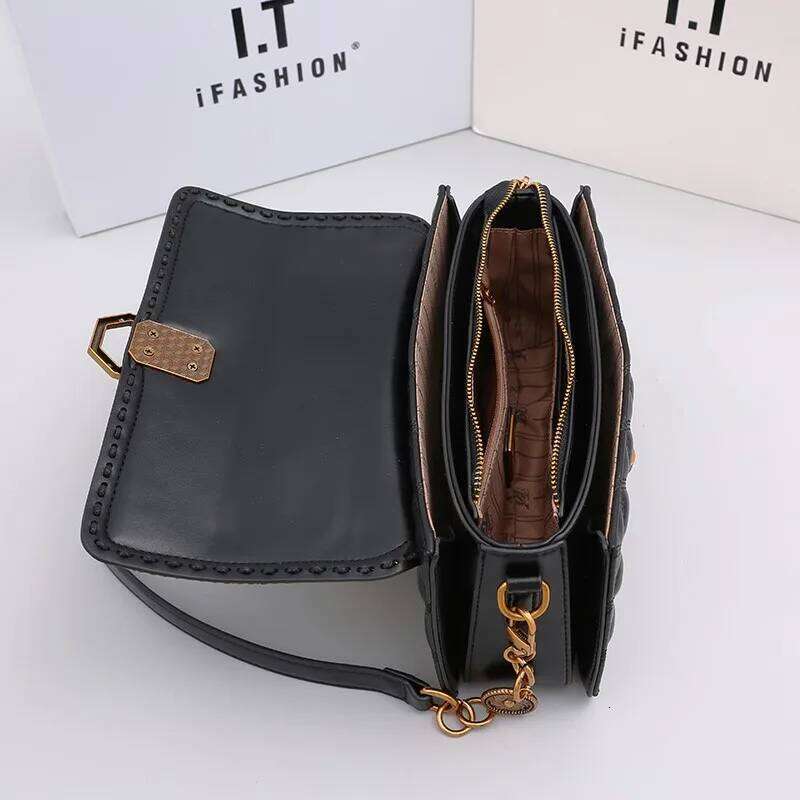 Ladies' handbag diamond grid 2024 new autumn and winter high-end small square designer crossbody shoulder bag