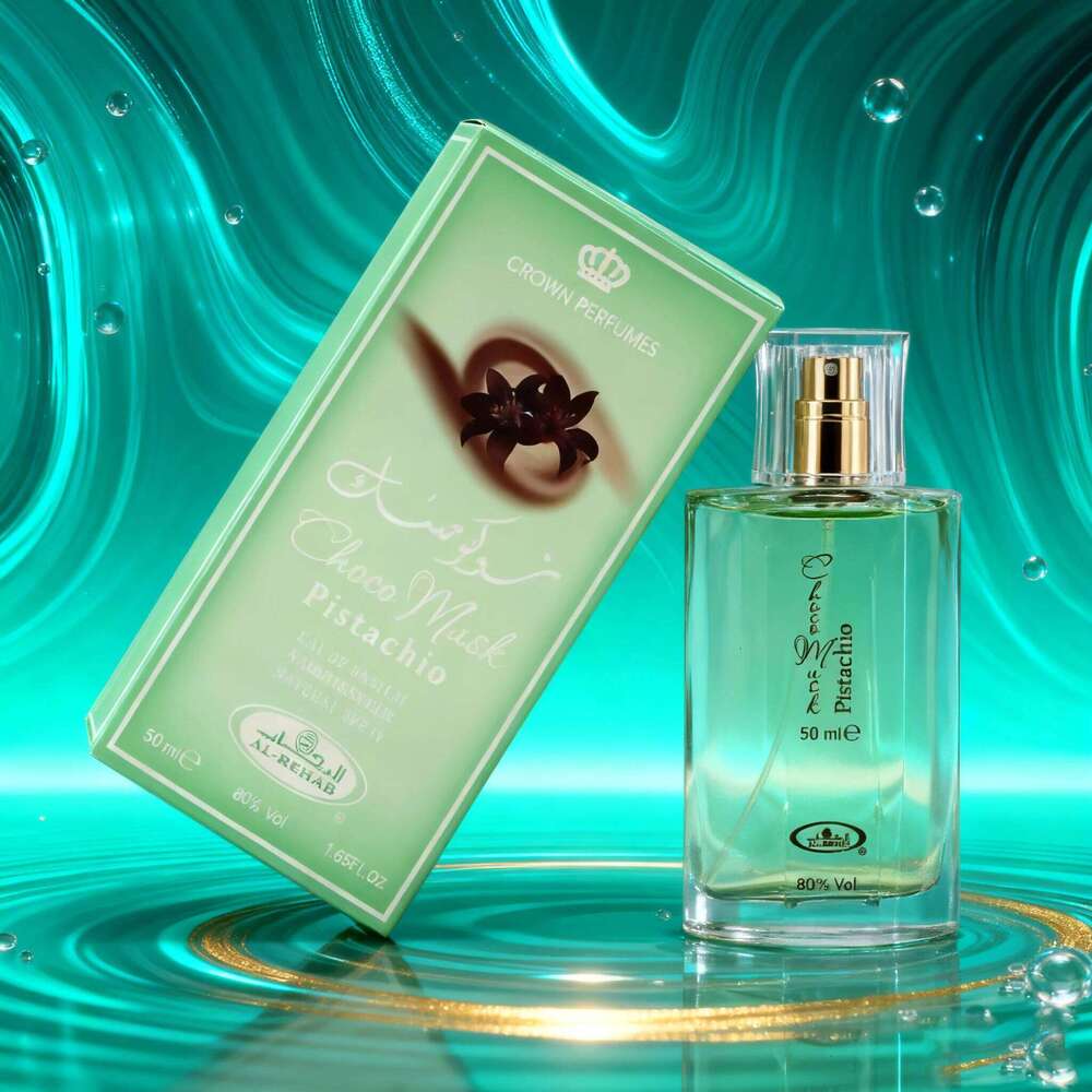 Al Rehab Choco Musk Pistachio perfume Men and Women -50ml 1.65oz spray for any occasion, perfect holiday gift H260130