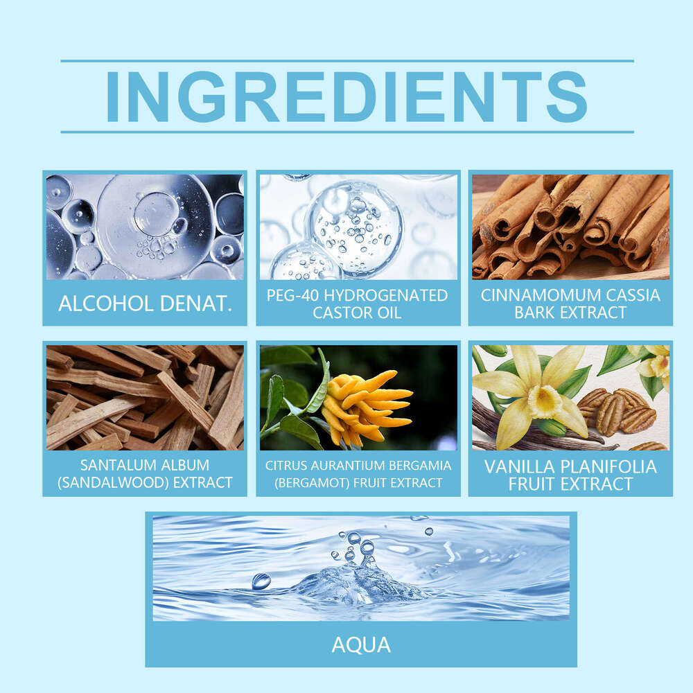 Roxelis Sandalwood Cologne Perfume Unique Charm Fresh Scent Long-lasting Fragrance S260131