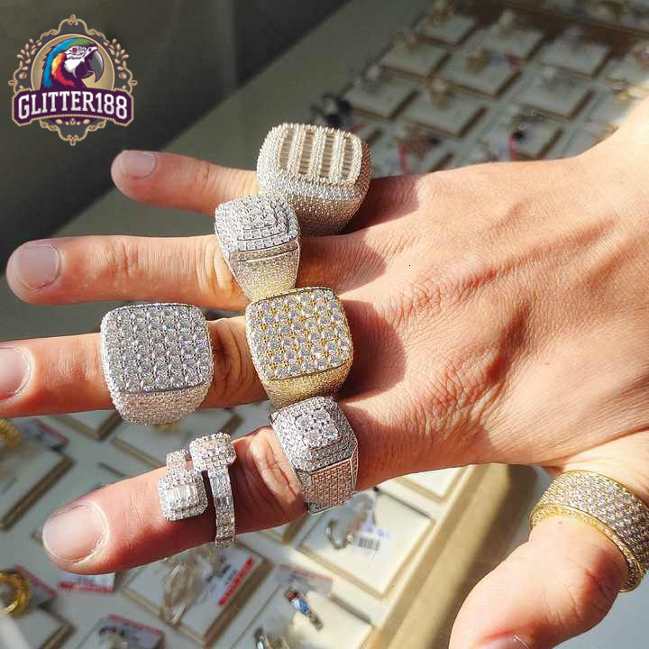 Custom Moissanite Bridal Jewelry Set 925 Sterling Silver Marquise Cut Engagement Ring with Matching Wedding Eternity Band