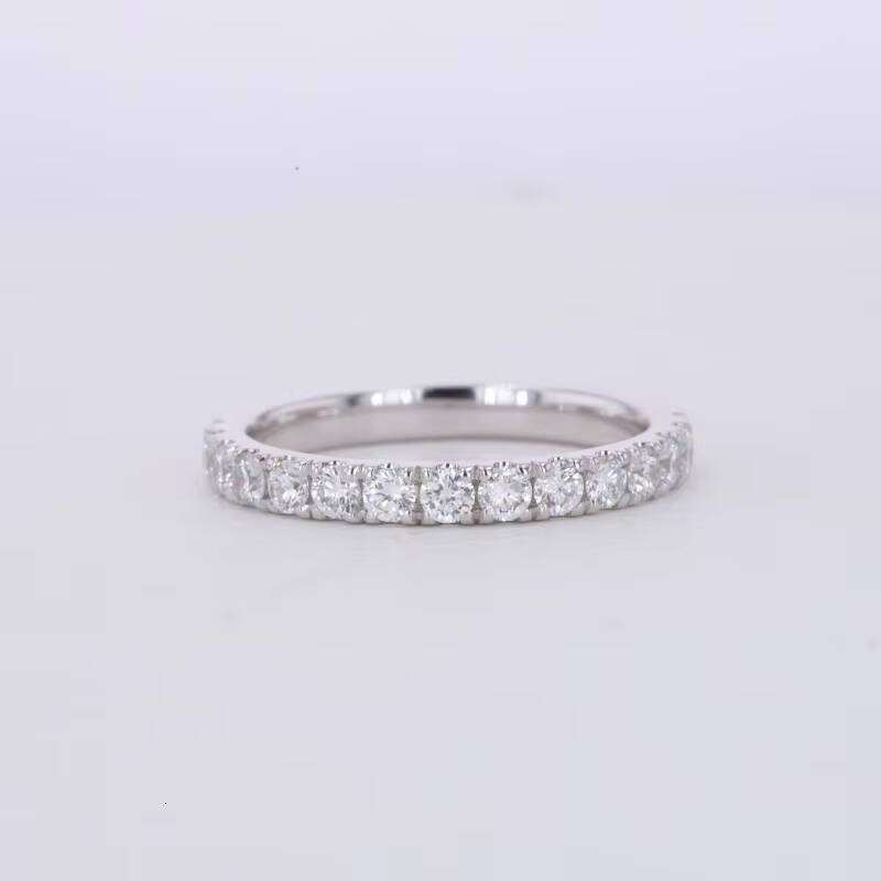 21MM DEF VVS VS Round EX Cut Lab Diamond Jewelry Starsgem Wedding Eternity Band 10K 14K Gold HPHT CVD Diamond Ring