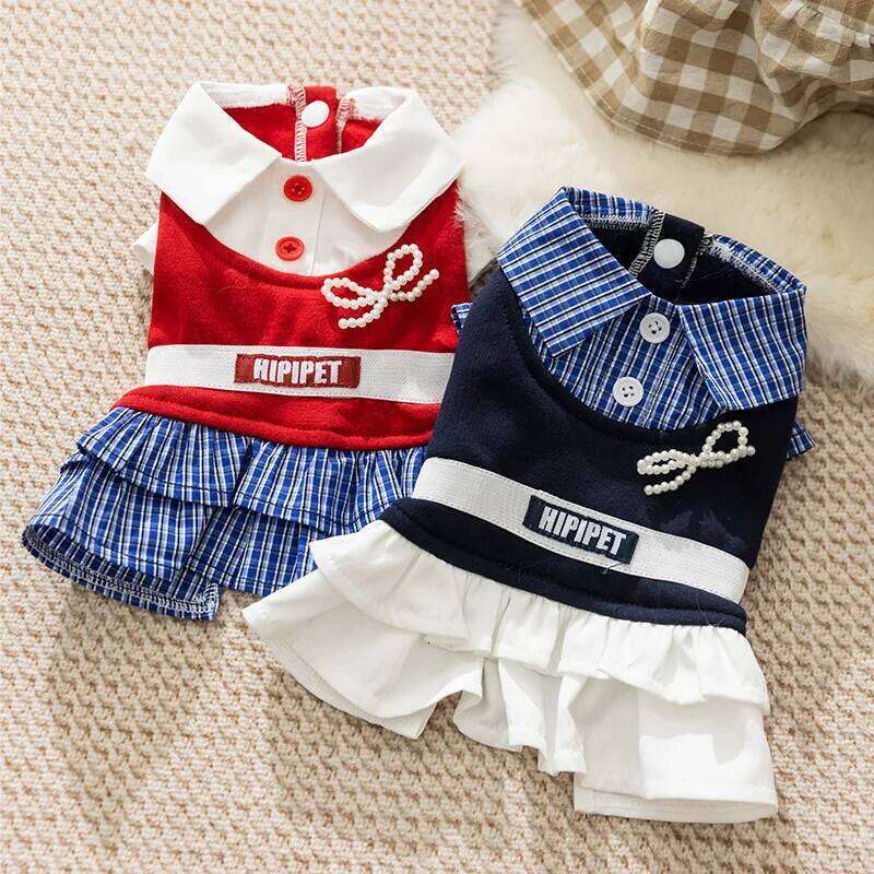 Autumn Winter Pet Skirt Dress Couple Outfit For Small & Medium Dogs | Puppy Cold Weather Clothing H260129
