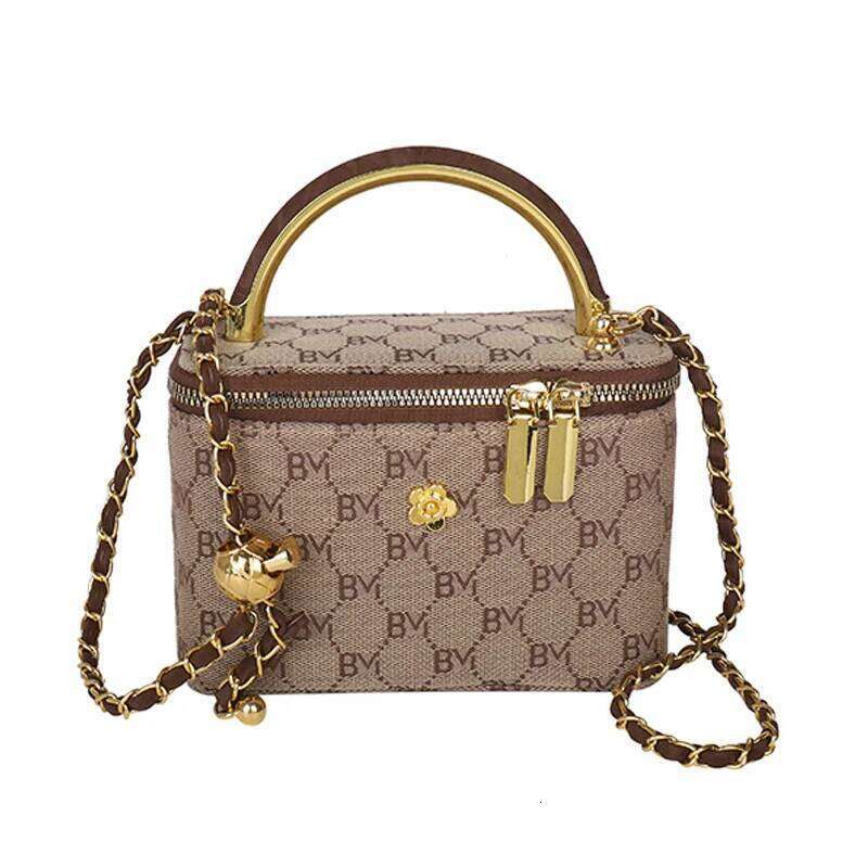 Designer luxury printed fabric women's box chain handbag shoulder crossbody bags bolsos de mujer bag XJ260131