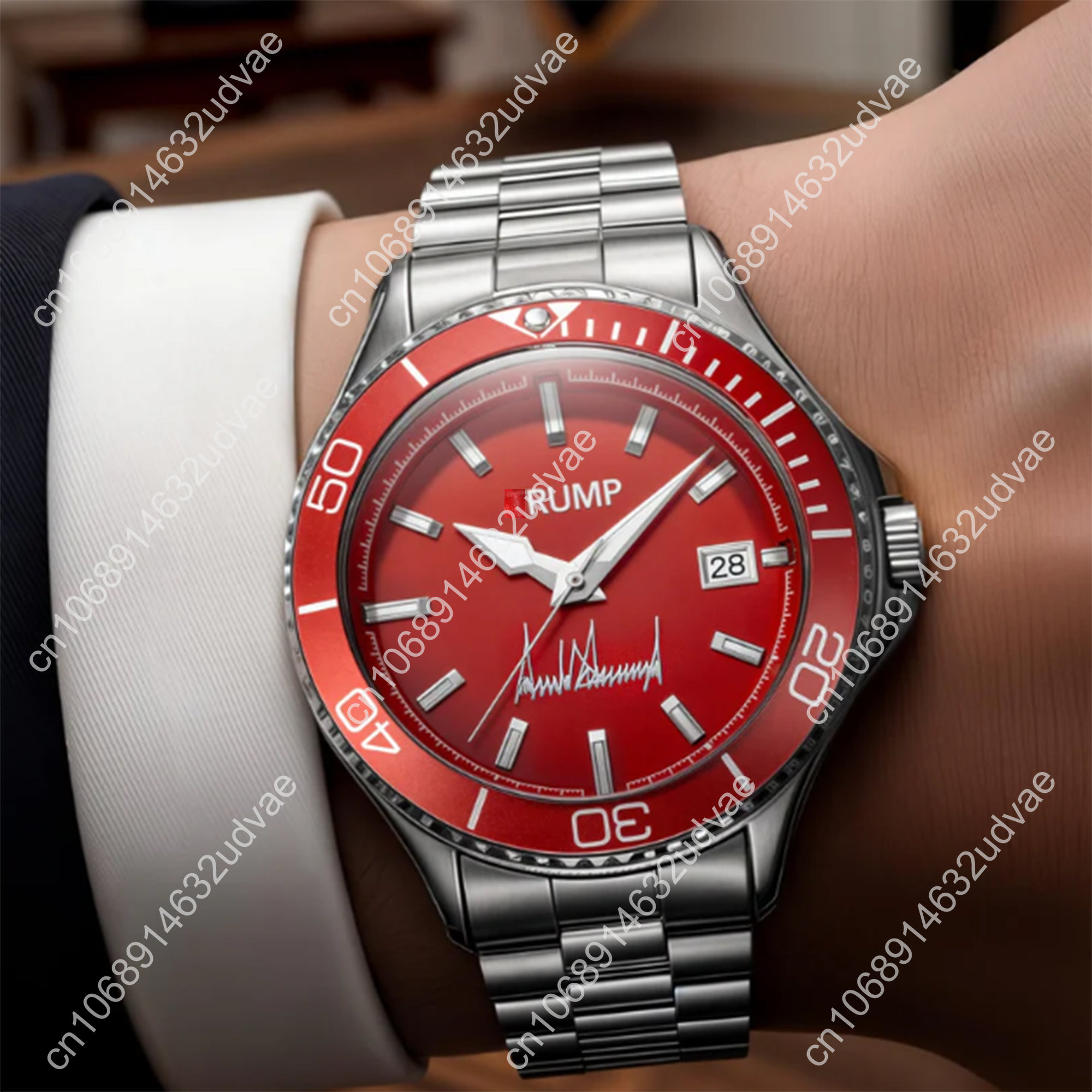 Red Beauty Watch 45 47 Victory Never Surrender Mens Womens Wrist Watches Christmas New Year Birthday Father's Day Fashion Gift - view 5