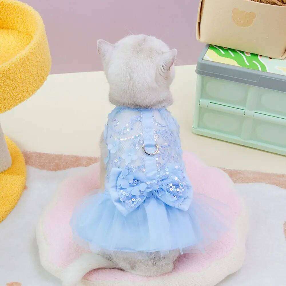 Comfortable Sweet Summer Princess Skirt Cute Breathable Dog Dress Thin Design Soft Pet Clothes Chihuahua Poodle H260130