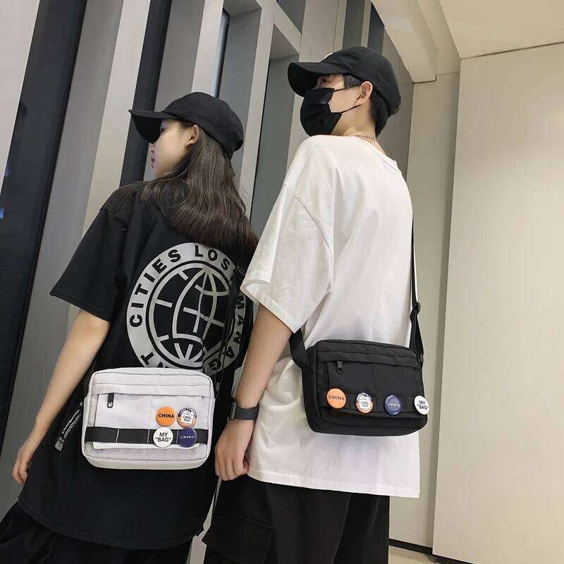 Couple crossbody Ins trendy fashionable women's shoulder men's versatile casual bag, free shipping for workwear b