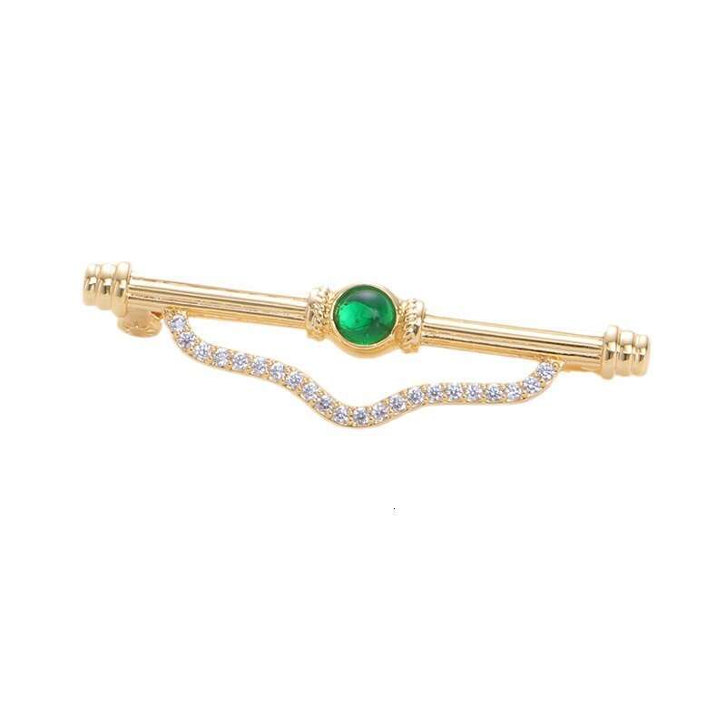 DIY Vintage Palace Carved One-word High-end Versatile Pearl Exquisite Brooch Can Be Hung Pendant