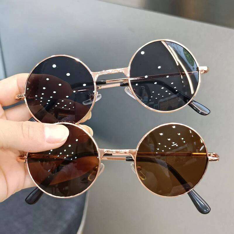 2023 Cool Kids Driving Goggles Summer Small Round Sunglasses Vintage Children Sun Boys Girls Baby UV400 Glasses H260130