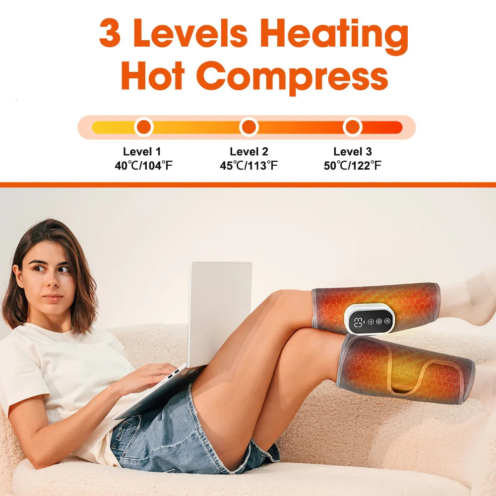 Wireless 360 Air Pressure Calf Massager Compress Electric Airbag Compression Leg Massage Machine Foot Calf Muscle Relax 260126