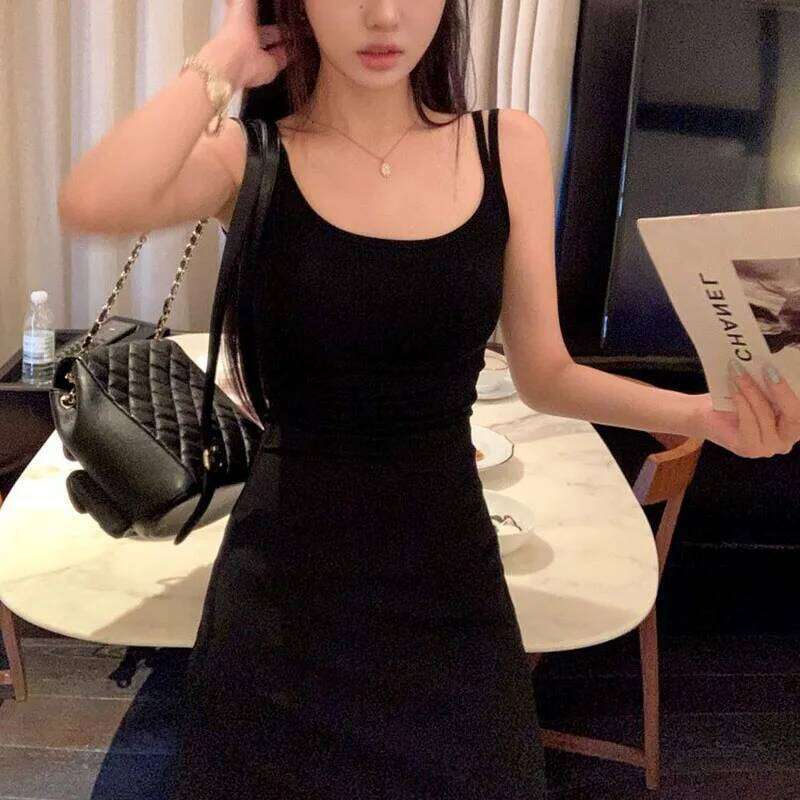 Women's Spaghetti Strap Elegant Black Off Shoulder Bodycon Maxi Dress Woman Sexy Outfits Party Club Birthday Dresses XJ260131