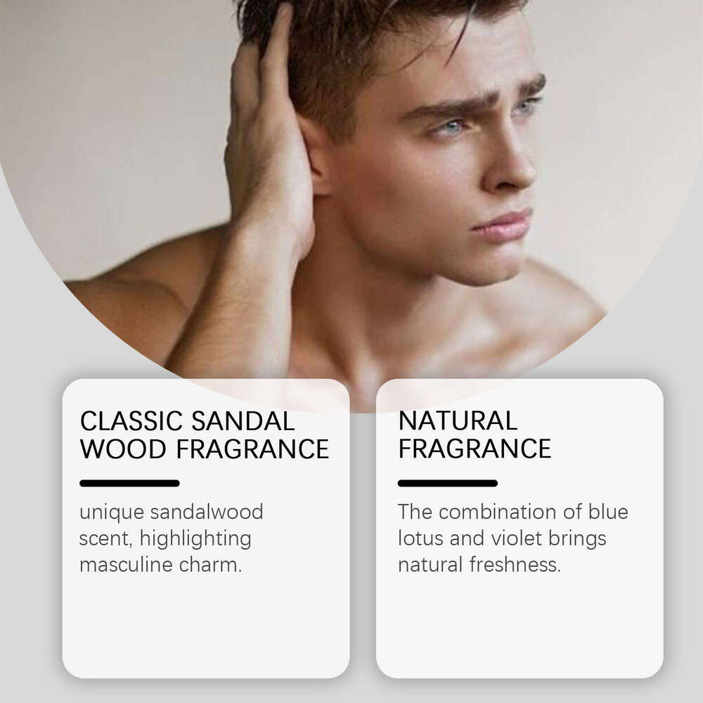 East Moon Charming Men's Light Fragrance Exuding Charm Date Long-lasting Portable Sandalwood Perfume S260131