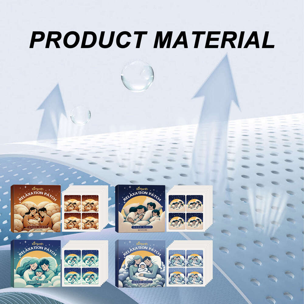 Ximonth Goodnight Cartoon Care for Relieve Discomfort Relax Body and Mind Sleep Stickers S260131