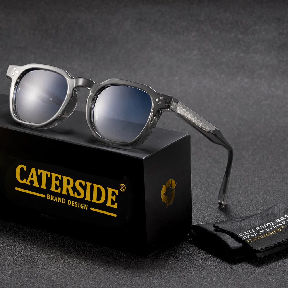 CATERSIDE Retro Punk Men Sunglasses Small Frame Square Personalized Sun Glasses Women Travel Party Business Festival Gift 260126