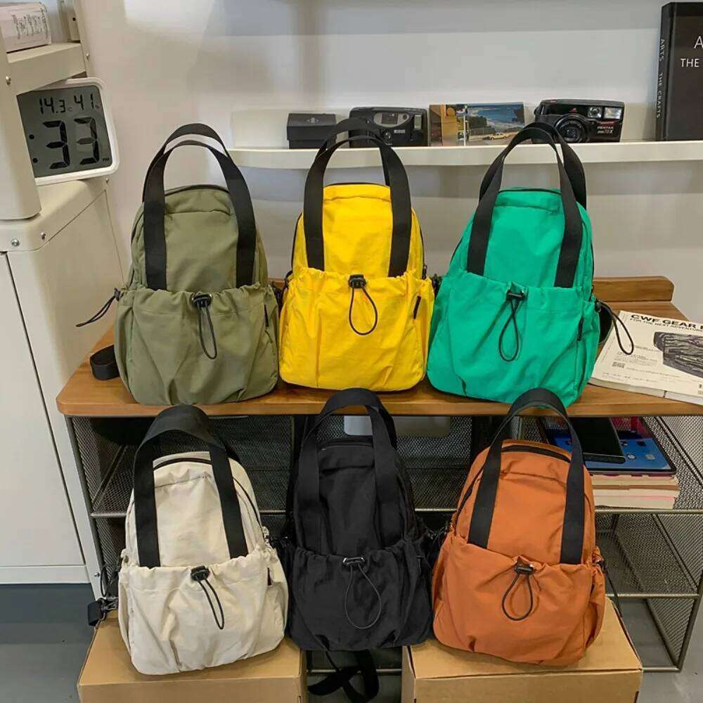 New Women's Multifunctional Backpack, Casual Solid Color School Girl's Fashionable Shoulder Travel Chest Bag, Crossbod