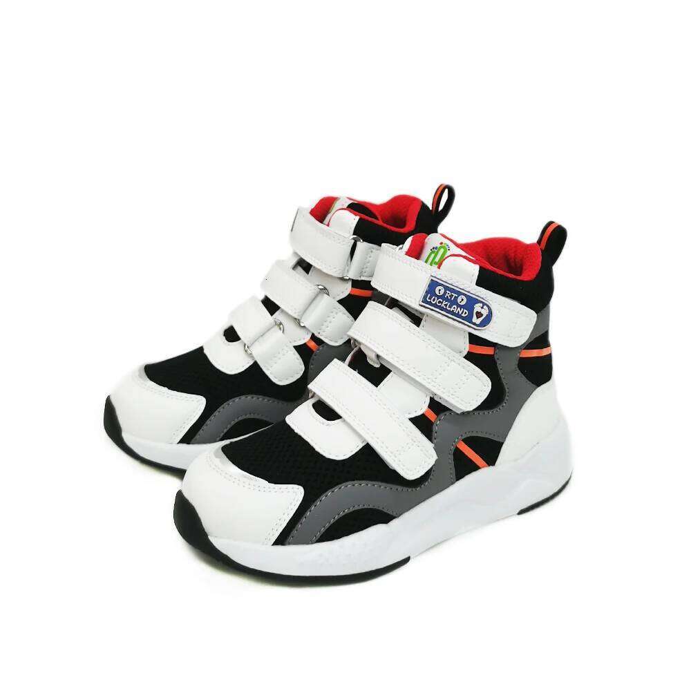 Children Boy Sneakers Orthopedic Shoes For Kid Ankle Support Leather Anti-Slip Toddler Sporty Running Boot Size24-36 Y260128