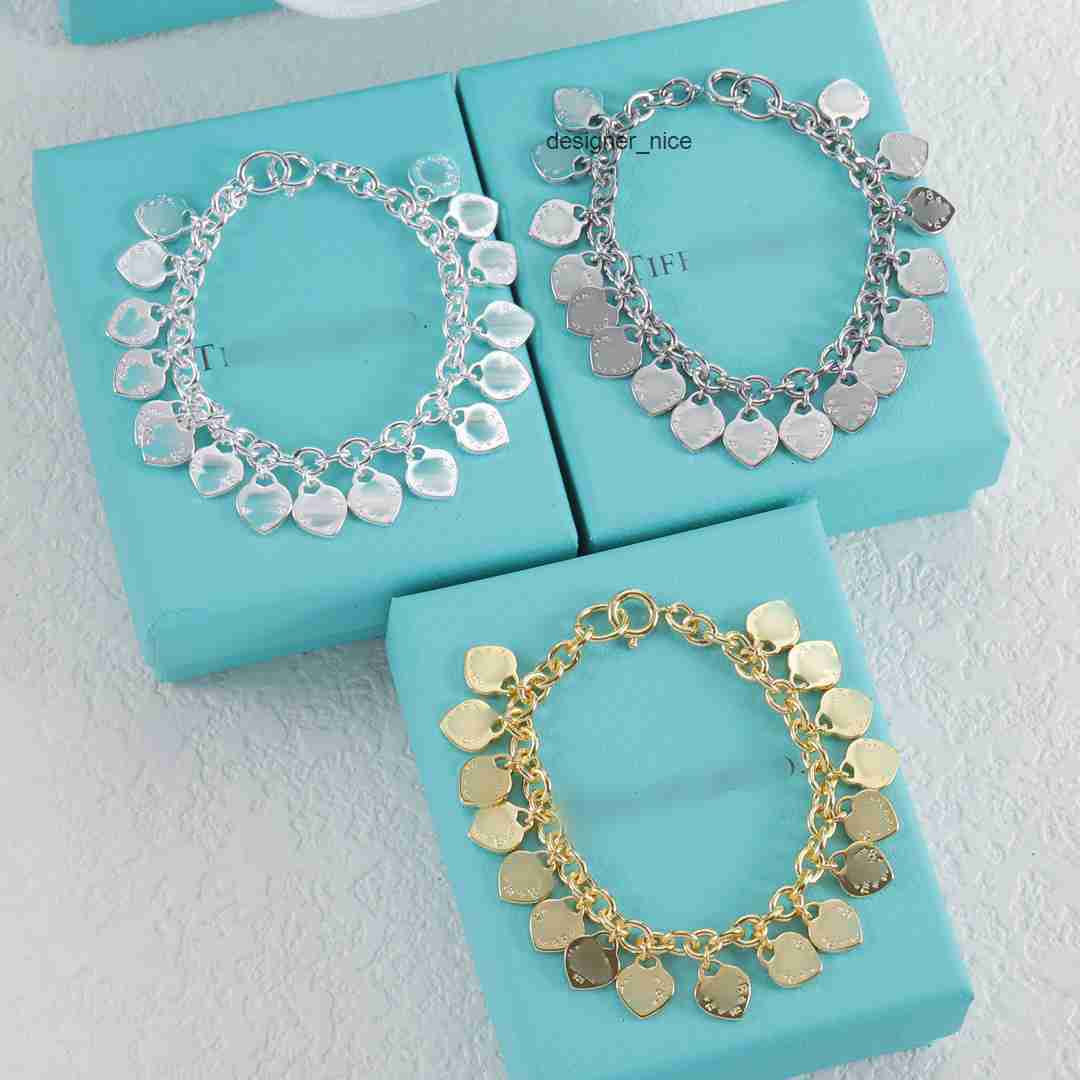 designer charm bracelets luxury jewelry for men women gold silver woman bracelet heart thick chain personality design shaped tiffamy tiffanies and tiffanyx co 6AW2