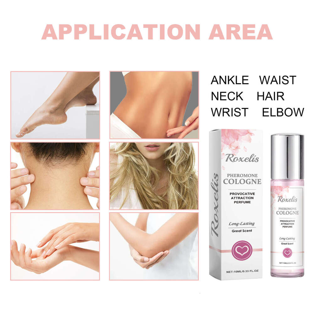 Roxelis Women's Pheromone Fresh and Elegant Floral Scent Long-lasting Fragrance Behind the Ear Charming Niche Date Perfume S260131