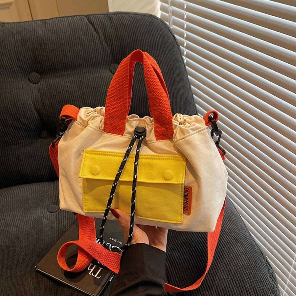 The New Unisex Messenger Outdoor Functional Bag Commuter Shoulder Bag, Storage Bolso, Female Contrast Backpack 2025