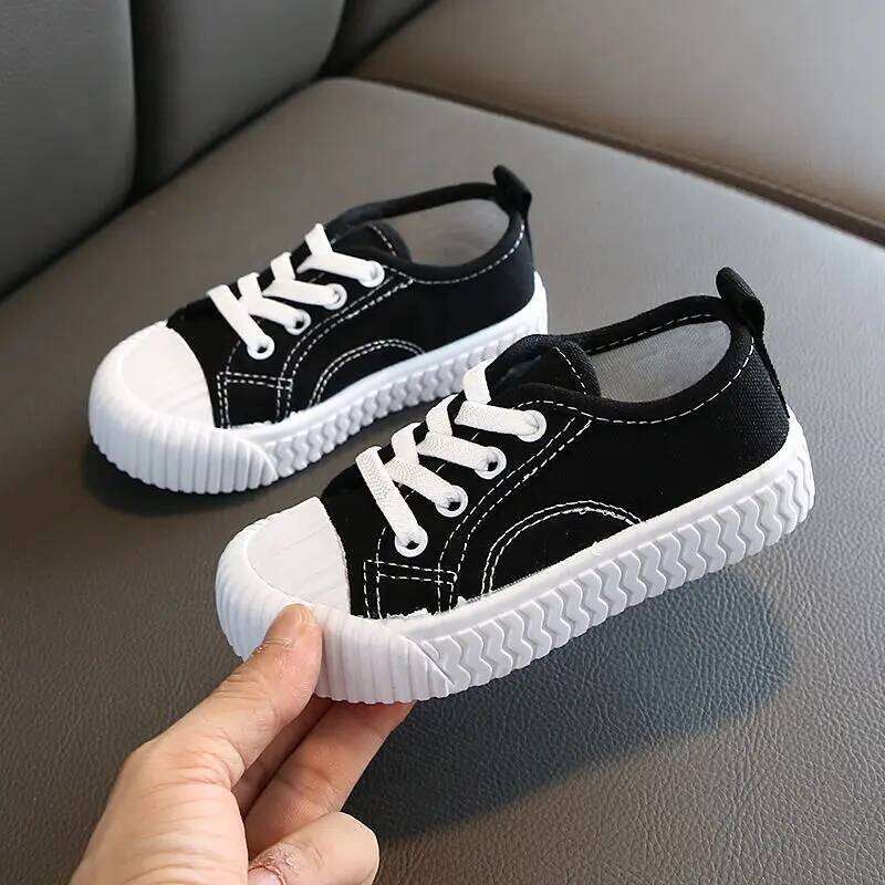 Baby yellow sneakers fashion kids flat casual shoe canvas girls sport boy vulcanize shoes Y260128
