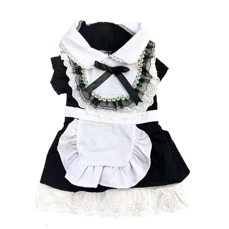 Dog Spring Summer Kitten Puppy Princess Dress Anime Maid Cosplay Costume Lolita Small And Medium Sized Dogs Pet Clothes H260129