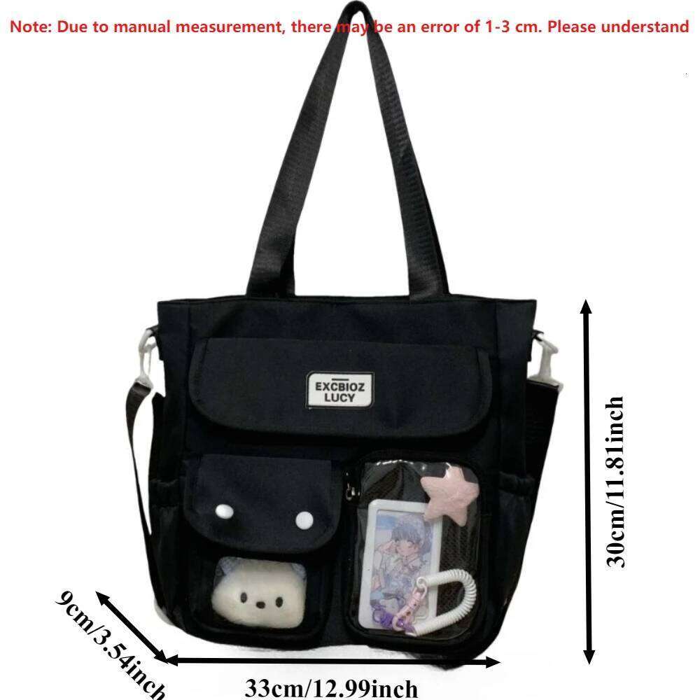 Y2K Fresh and Sweet Girl Ulzzang Ita Japanese Ins College Style Crossbody Large Capacity Women's Daily Commuting Toy Bag