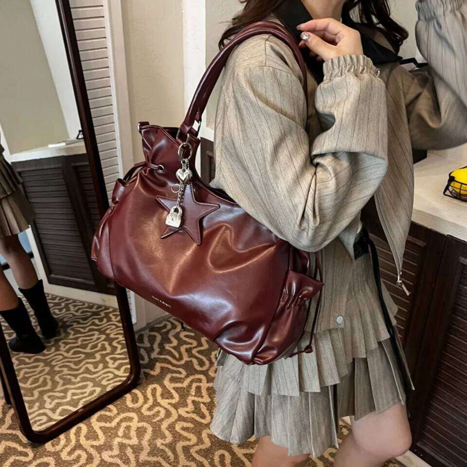Luxury Soft Pu Leather Tote Women Large Capacity Handbags Designer Ladies Commuter Shoulder Crossbody Bag Casual Shopper Sac XJ260130