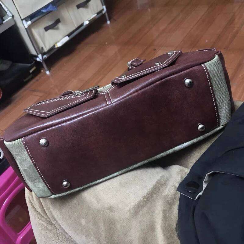 Moto & Biker Bags For Women Luxury Designer Handbags Purses 2024 New Canvas With PU Rivet Top Handle Y2K Small Underarm Shoulder XJ260130