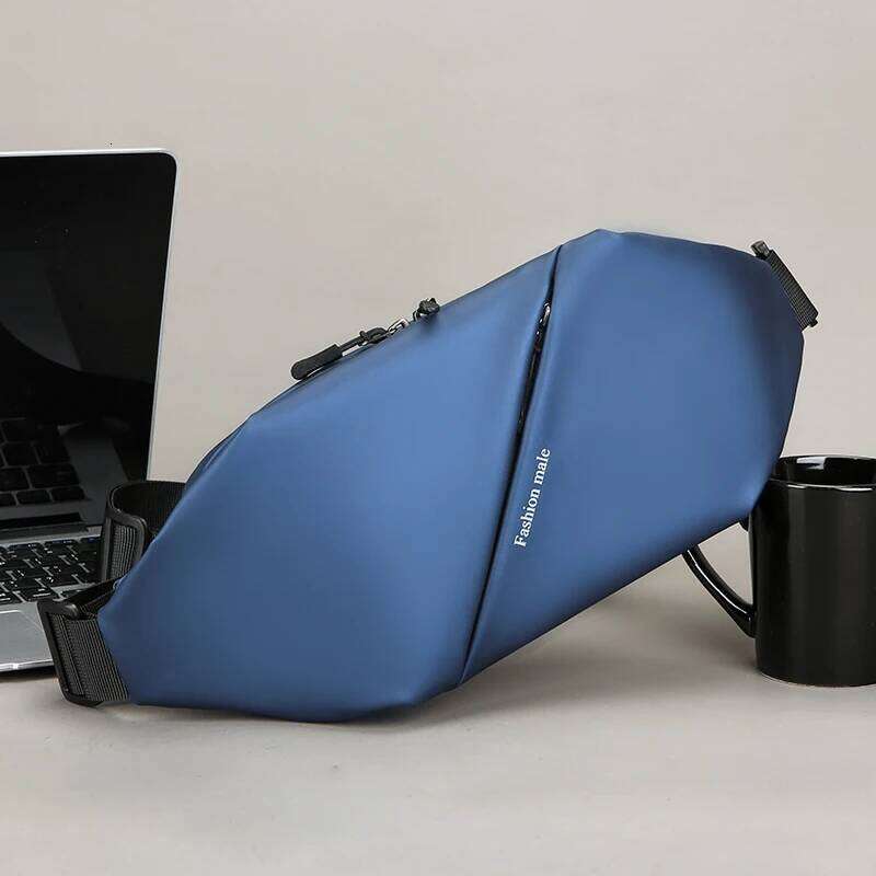 Men's waist outdoor running mobile phone multi-functional, large capacity, chest bag, casual single-shoulder cros