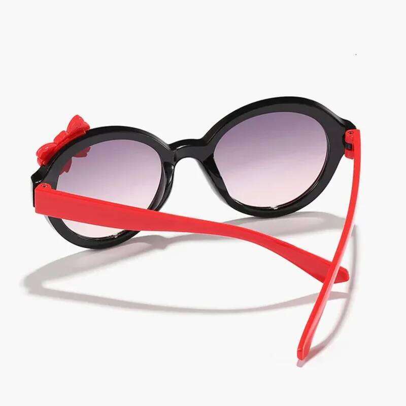 2025 outdoor Bow candy colored sunglasses cute baby trendy and fashionable round frame H260130