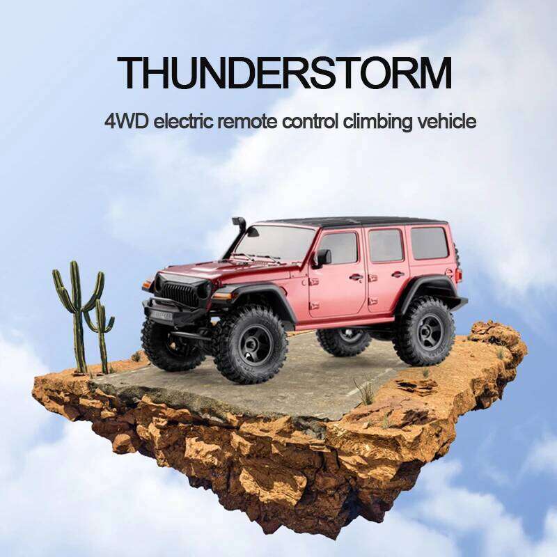 FMS 1/18 Thunderstorm Car Simulation RC Climbing Vehicle 2.4G Remote Control 4WD Off Road Crawler Model with Headlights Y260131