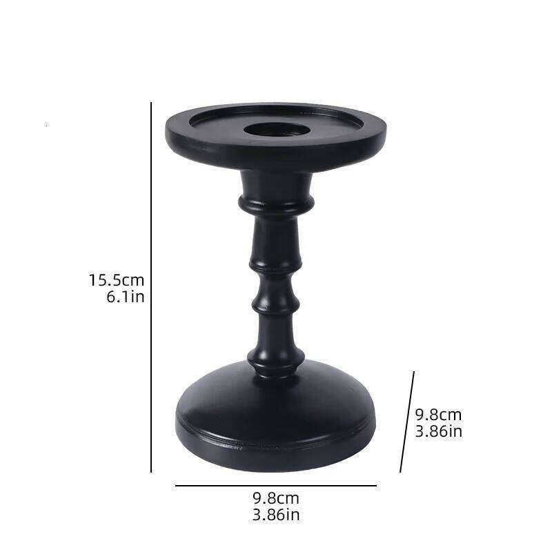 Minimalist Column Candlestick Sculpture Home Decor Resin Candle Holder for Bedroom, Living Room, and Study Y260131