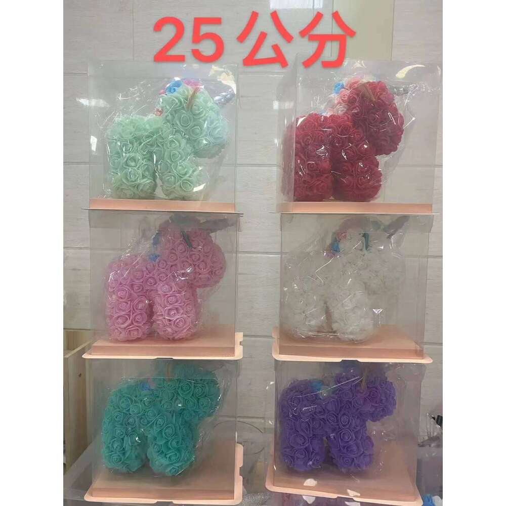 Romantic Valentine's Day creative simulation rose bear Halloween Christmas Birthday Gift Wedding flower Party decoration Y260131