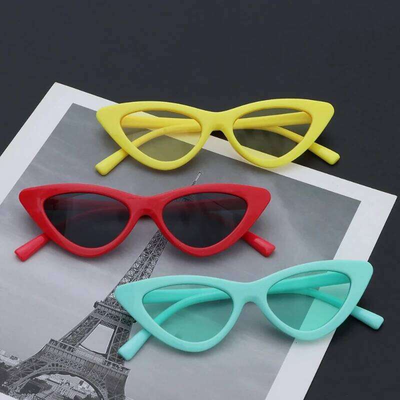 New Kids Sunglasses Fashion Retro Cat Eye for Boys Girls Students Non-Polarized Sun Glasses Trendy Party Favor H260130