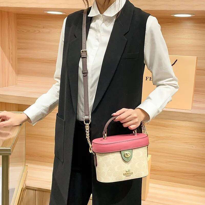 Women's handbag 2025 new light luxury bucket bag, high-end designer fashion shoulder crossbody bag