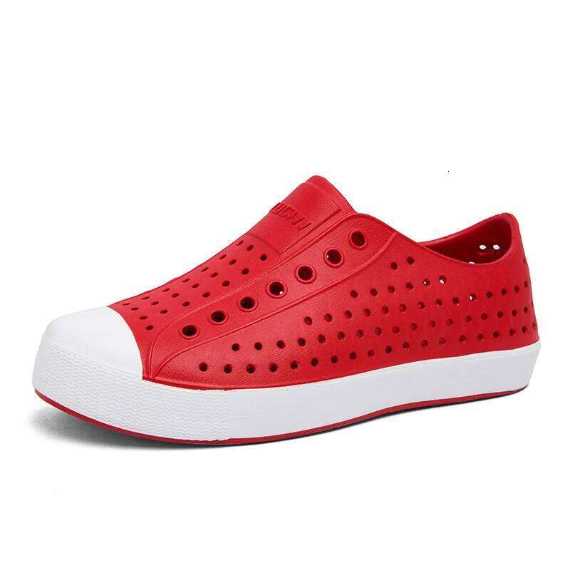 Breathable Non-slip Korean-style Comfortable Kids High Quality Summer Crocs Boys Hollow-out Shoes Wading Beach Baotou Sandals Y260128