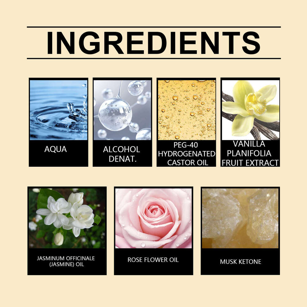 Roxelis Vanilla Niche Fragrance Natural Fresh Elegant Charm Long-Lasting Light Roll-On Perfume S260131