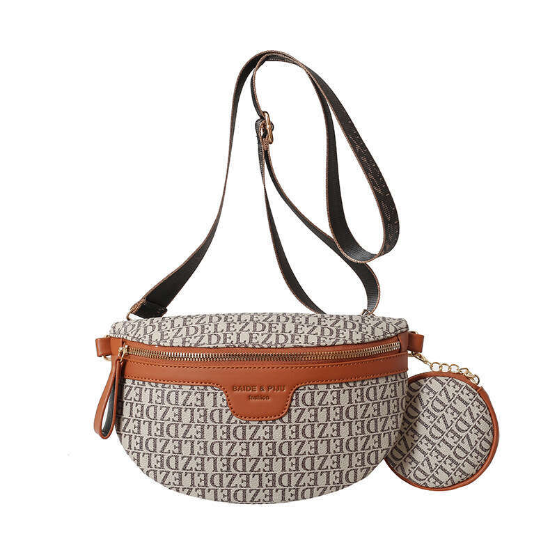 fashion bags High-End Waist Autumn New Letter Shoulder Korean Style Fashionable Chain Crossbody Chest Bag for Women