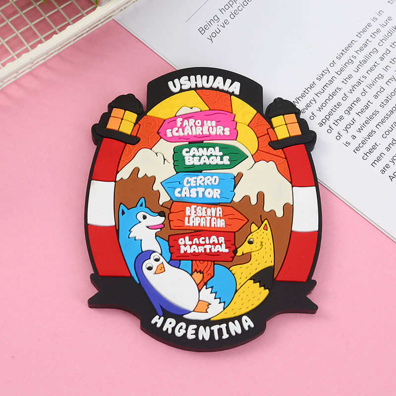 Magnetic cartoon fridge magnets, creative and personalized, PVC soft rubber 3D fridge magnets, funny and cute animal fridge stickers.XJ240809