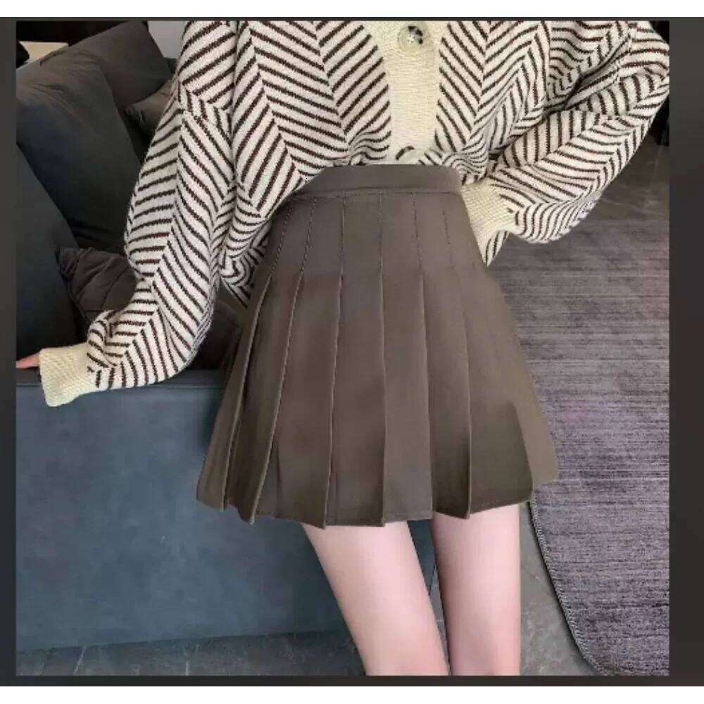 Zoki Sexy Women Pleated High Waist Summer Vintage Mini Skirts Korean Tennis Student White Designed Dance Skirt XJ260131