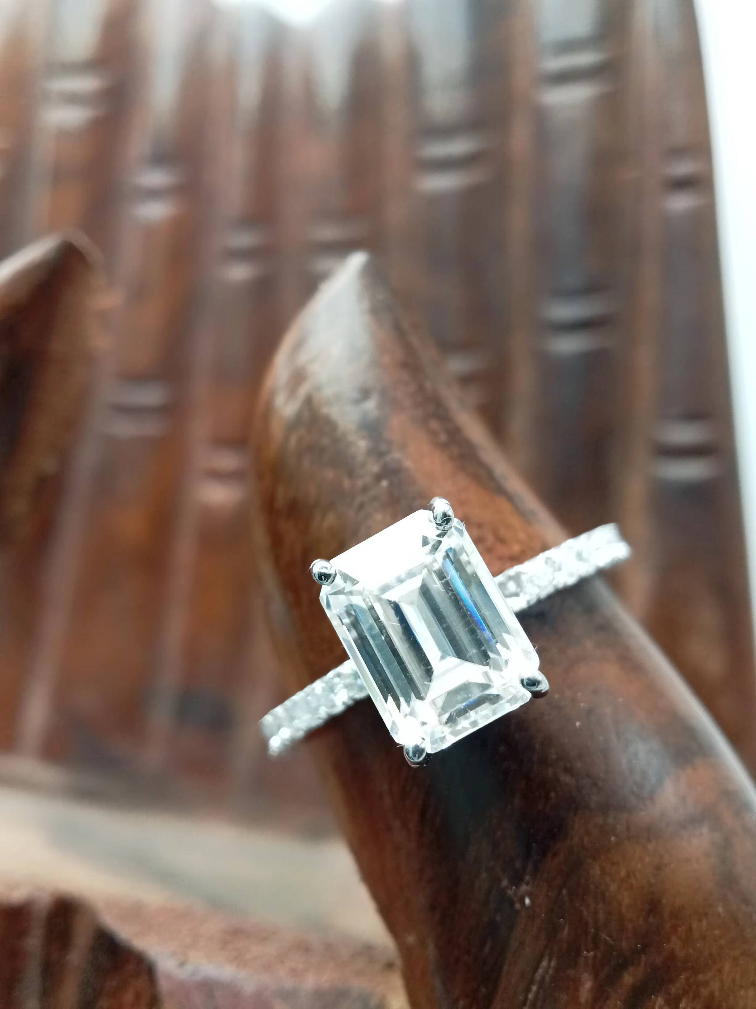 14K/18K White/Yellow Gold 20ct Brilliant Cut VVS Lab Grown Diamond Solitaire Engagement Wedding Ring IGI Certified Gold Plated