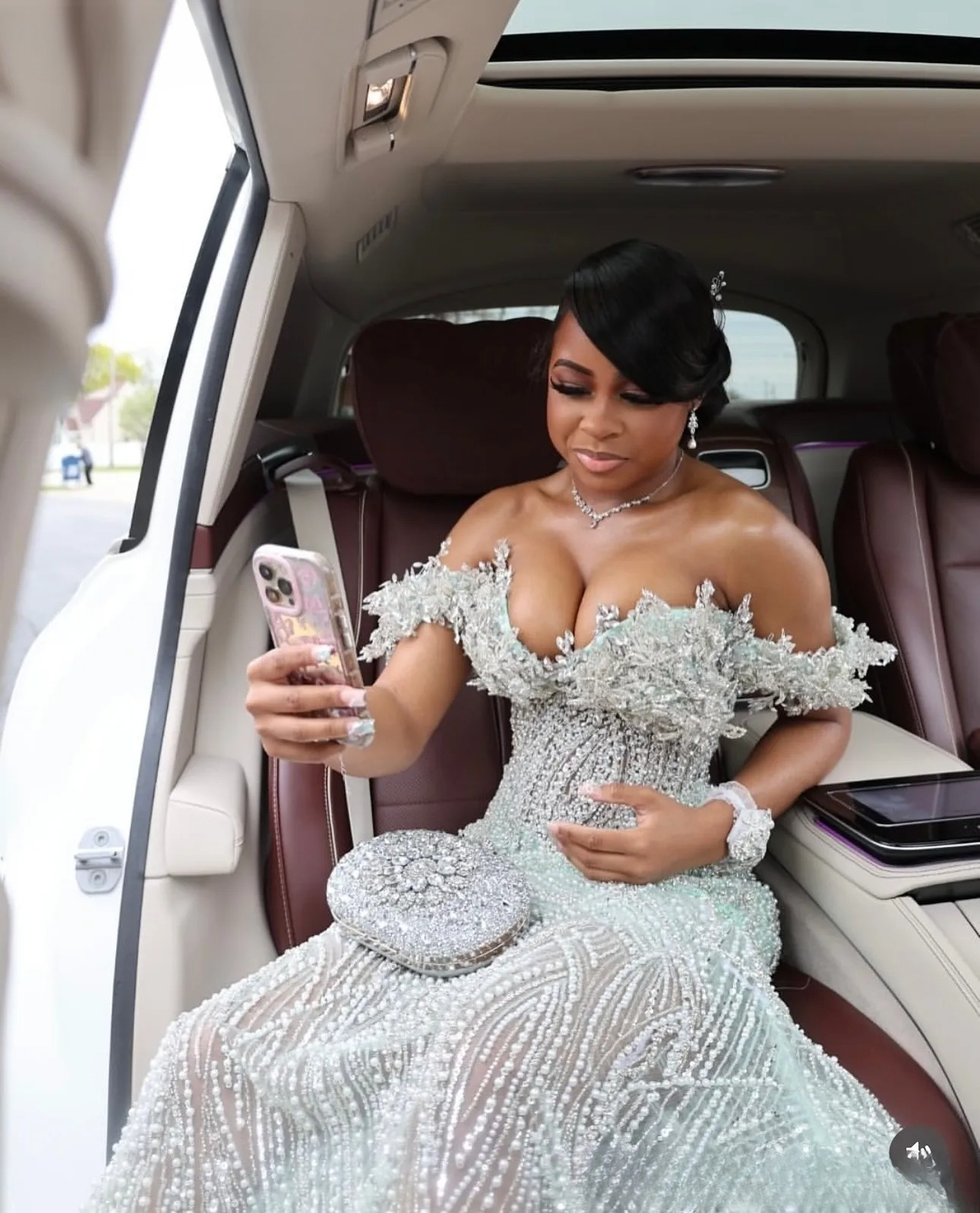 Aso Ebi Mint Mermaid Prom Dresses 2026 Sweetheart Crystals Beaded Evening Formal Party Second Birthday Engagement Gowns Plus Size Dress For Special Oc
