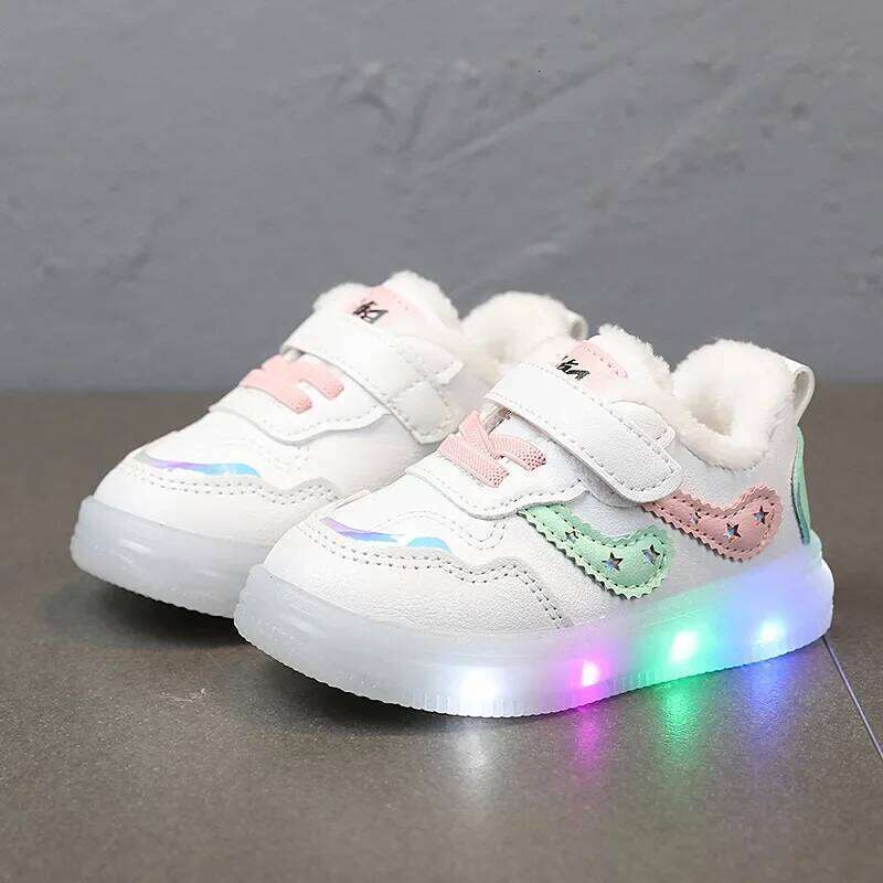 Child Boys Girl Led Light Sneakers Glowing Shoe for Kids Soft Soled Breathable Casual shoes Infant Toddler Baby Shoes Tenis Y260128