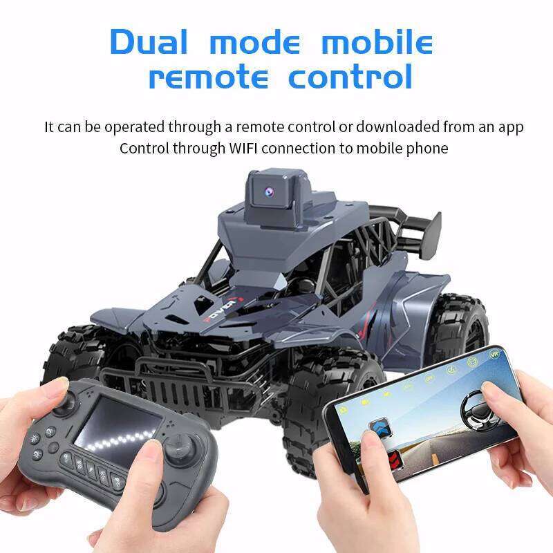 Rc with Camera Lcd Fpv Real Time Transmission High Speed Voice Chat 2.4g Remote Control Car On a Sign Toys For Kids Y260131