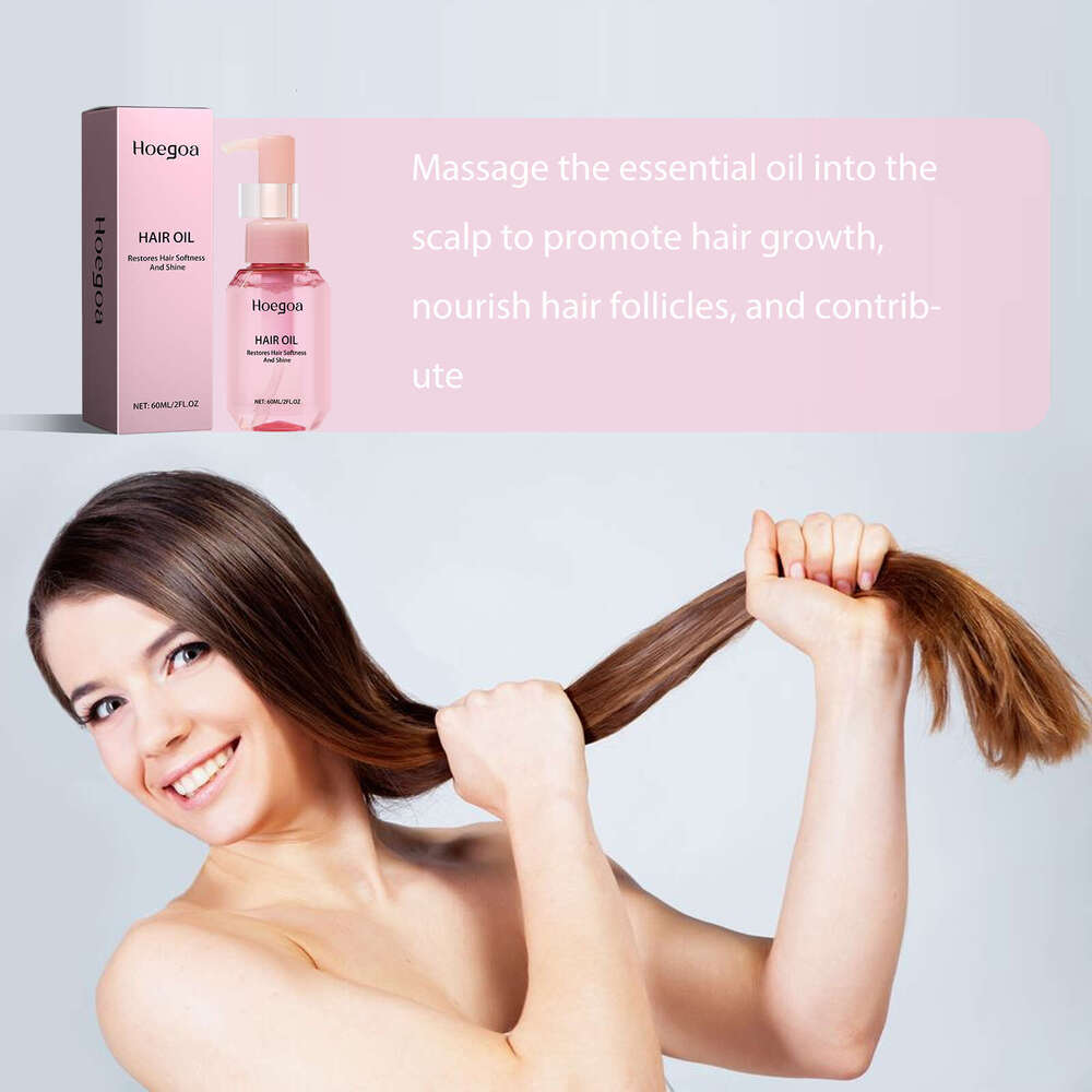 Hoegoa Oil Smooth Repair Split Ends Dry Frizzy Thick Strengthening Volumizing Hair S260131
