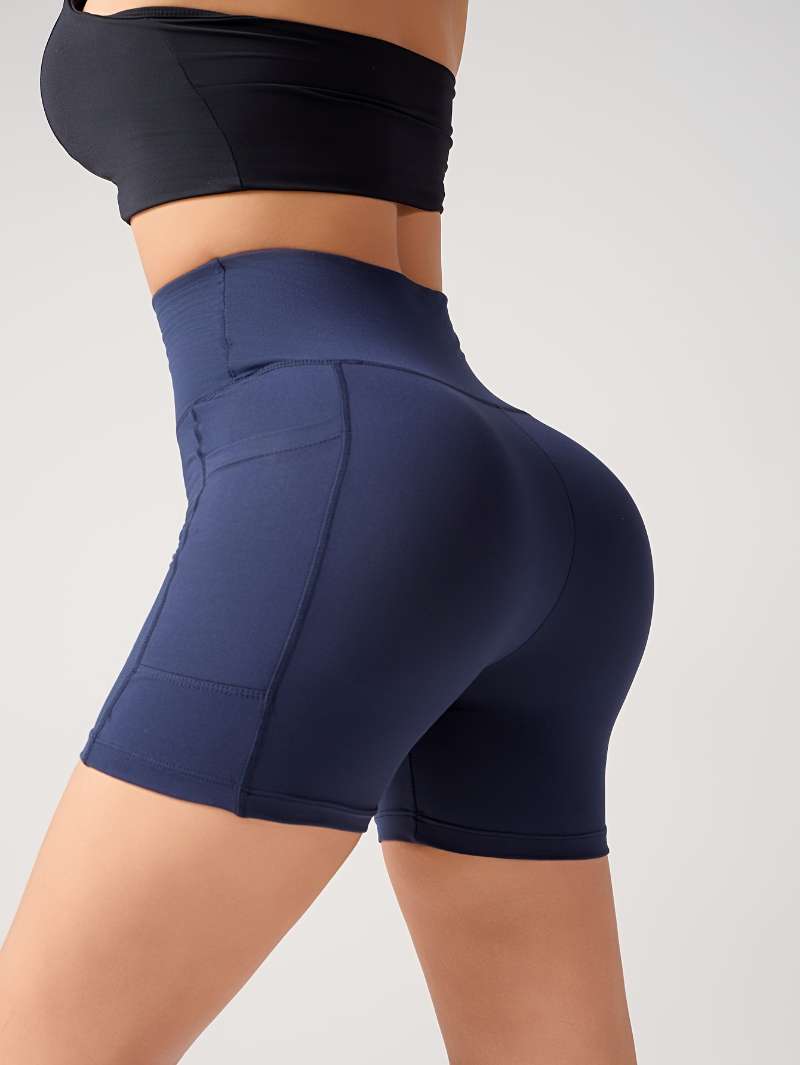 Bare-Feel High-Waisted Fitness Shorts for Women Casual Stretch Butt-Lifting Shaping Yoga Shorts Three-Quarter Snail Pants hot-sale products