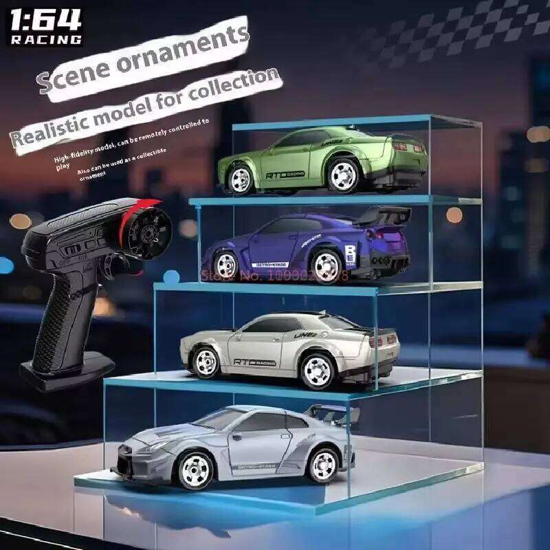 1:64 Scale Remote Control Car Full Function Four-Wheel Drive Drift Racing Desktop Model Toy for Children And Collectors Gifts Y260131