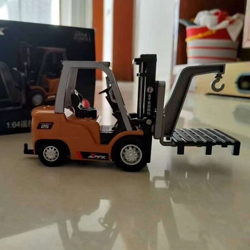 1/64 Forklift Mini Semi-proportional 2.4G Rc Car Bluetooth Alloy Remote Control Engineering Vehicle Children Toys Ask Nanfeng Y260131